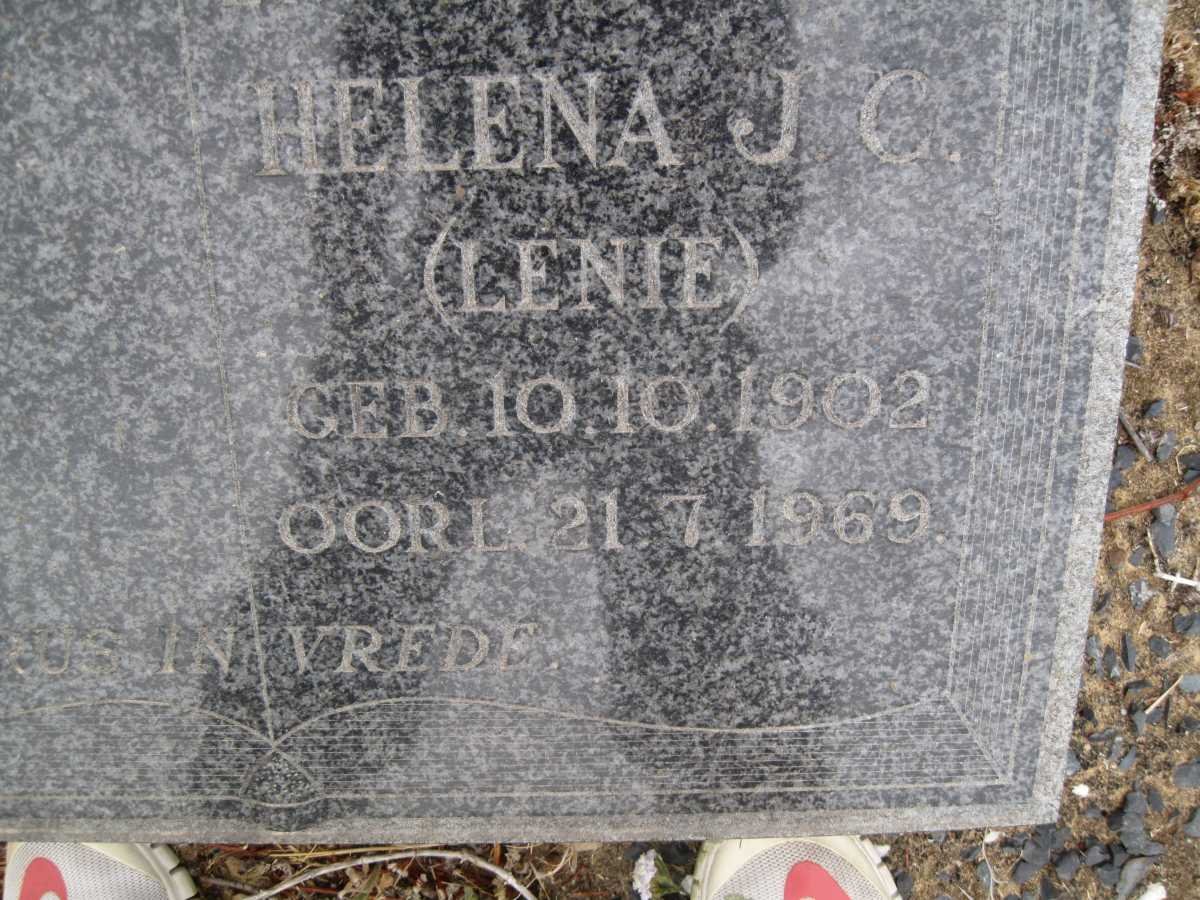 BOONZAAIER Helena J.C. 1902-1969
