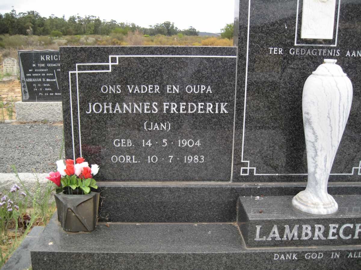 LAMBRECHTS Johannes Frederik 1904-1983