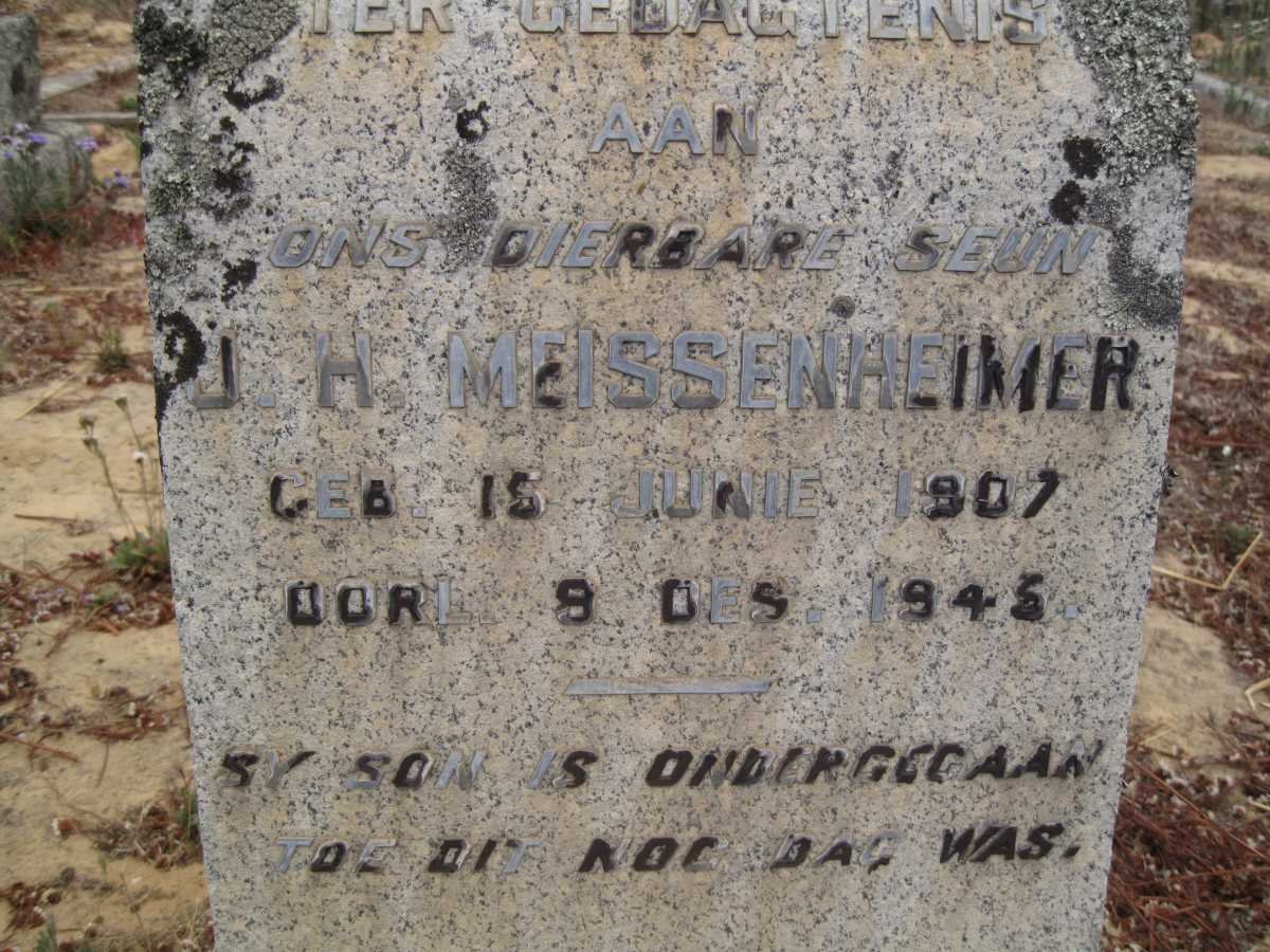 MEISSENHEIMER J.H. 1907-1945