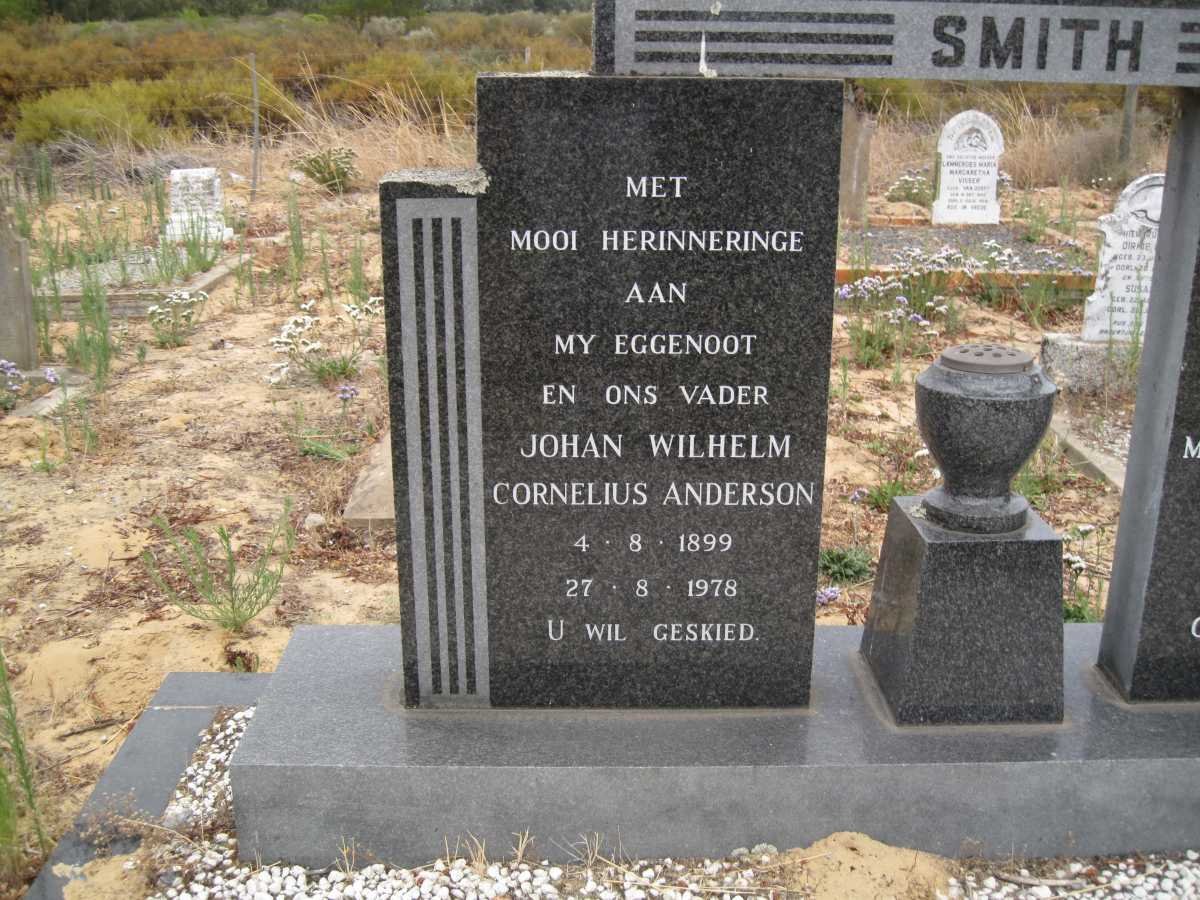 SMITH Johan Wilhelm Cornelius Anderson 1899-1978