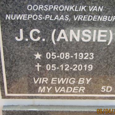 J.C. 1923-2019