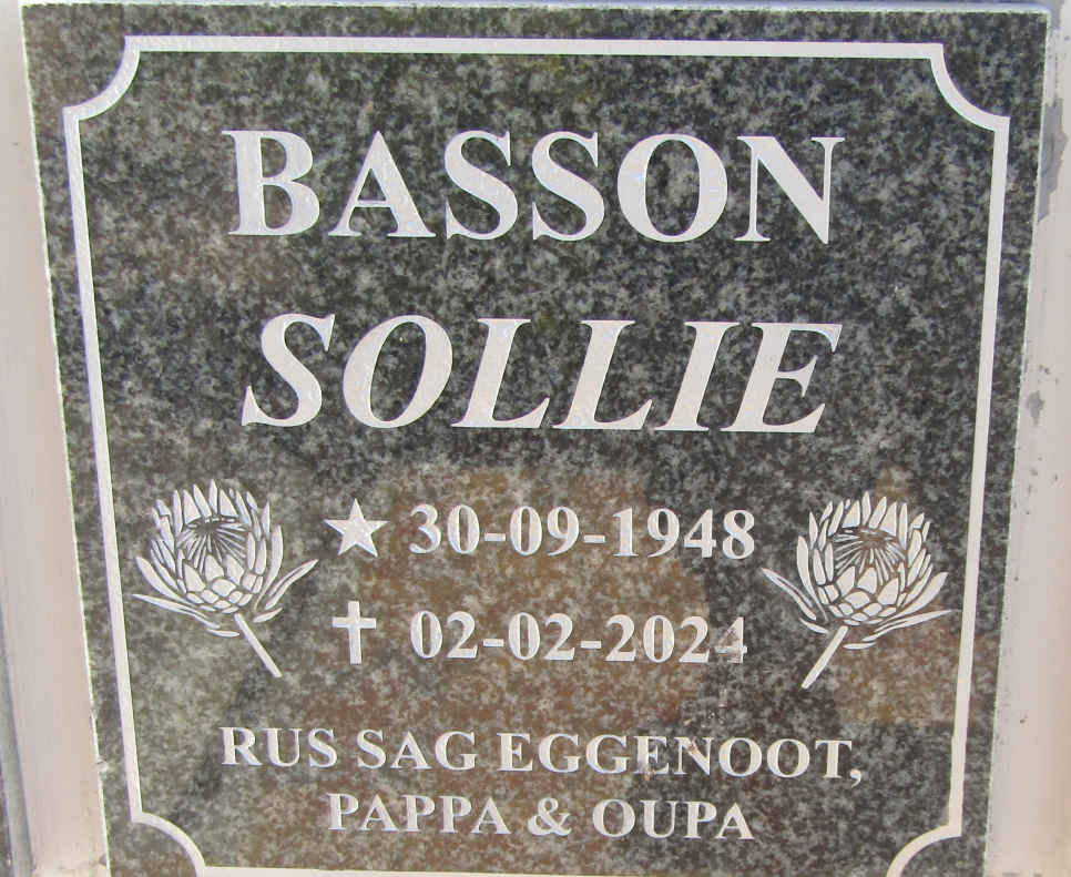 BASSON Sollie 1948-2024