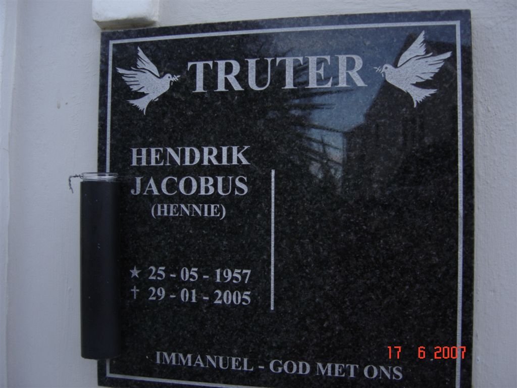 TRUTER Hendrik Jacobus 1957-2005