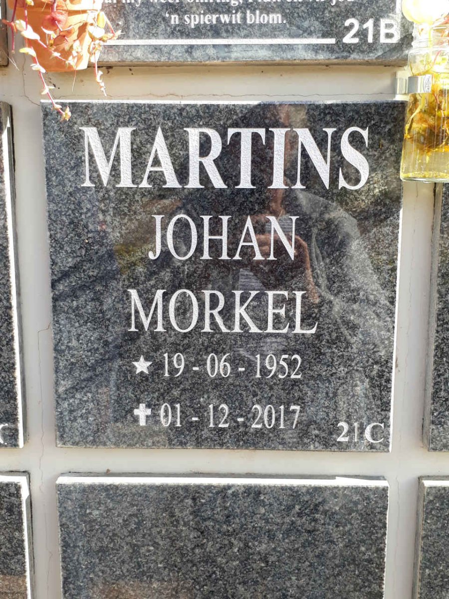 MARTINS Johan Morkel 1952-2017