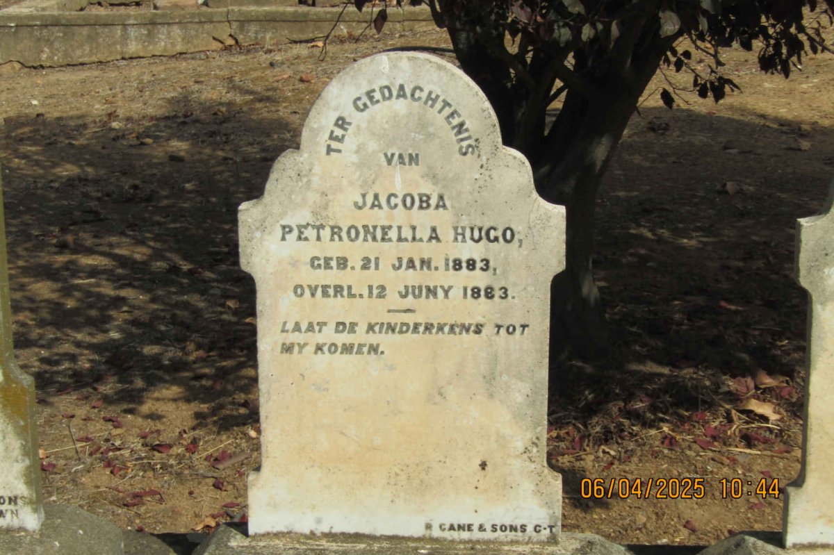 HUGO Jacoba Petronella 1883-1883