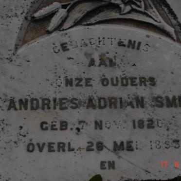 SMIT Andries Adrian 1820-1893 & Wilhelmina Catharina WALTERS 1835-1911 _1