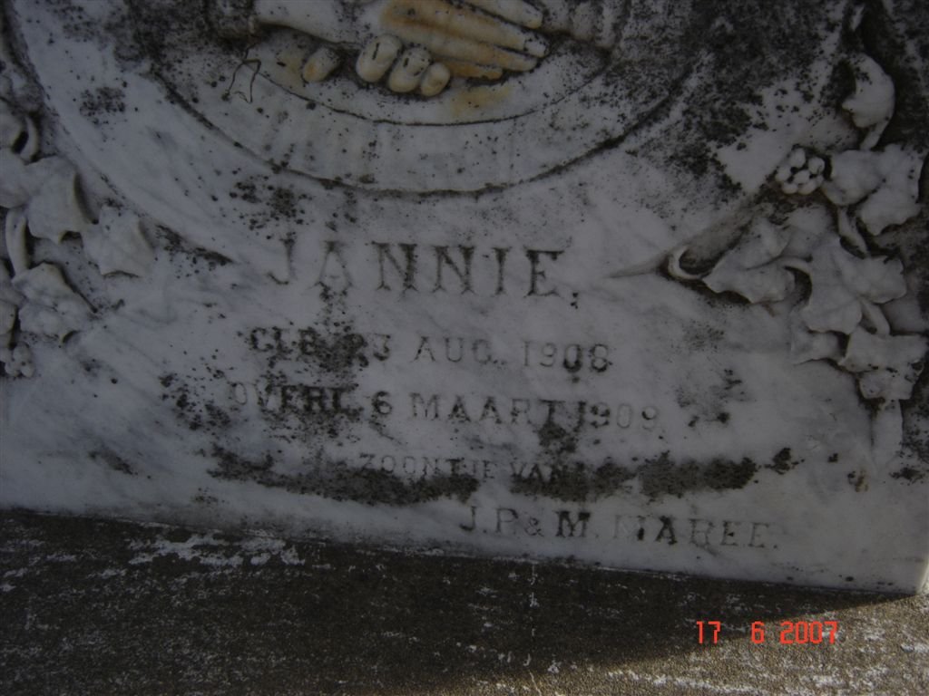 MAREE Jannie 1908-1909