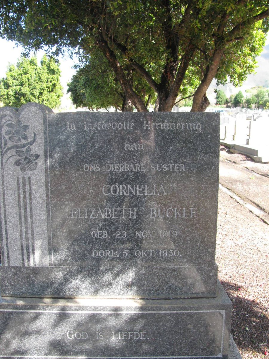 BUCKLE Cornelia Elizabeth 1919-1950
