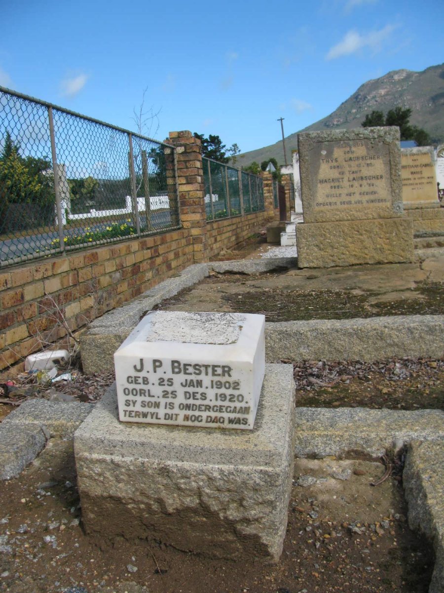BESTER J.P.1902-1920