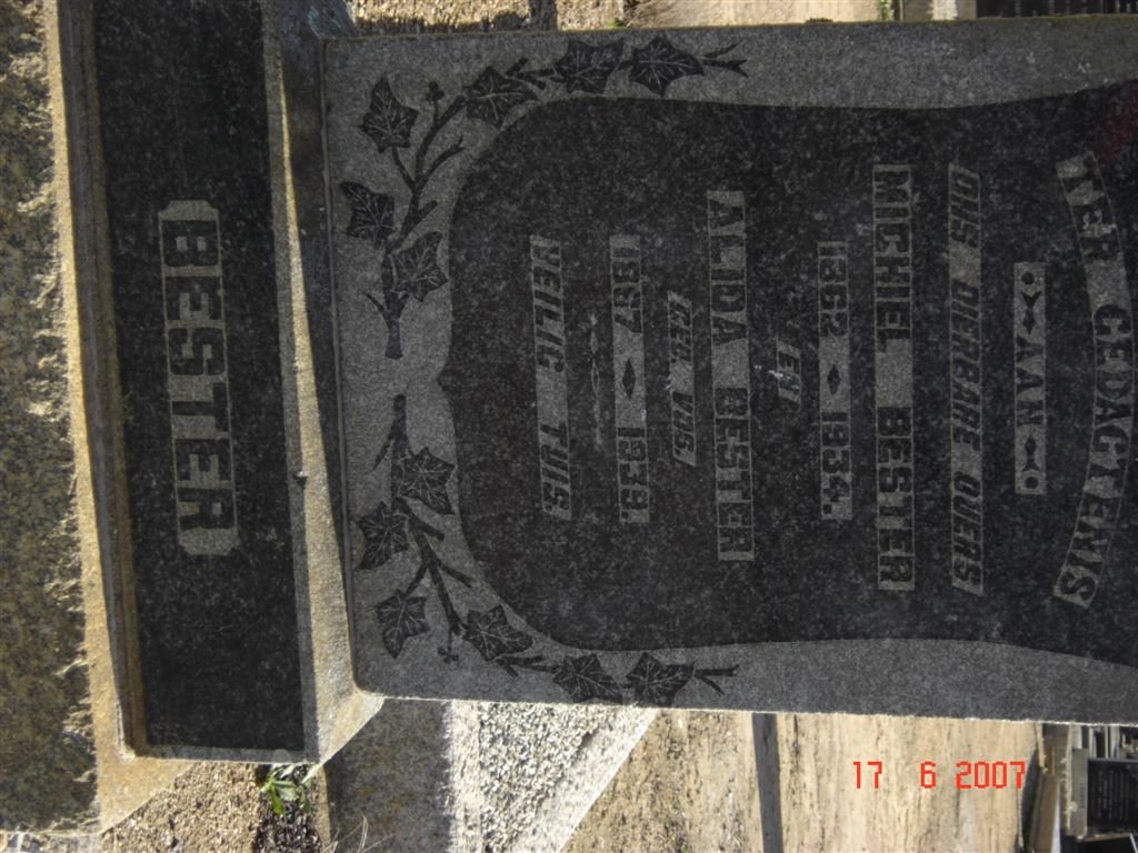BESTER Michiel 1862-1934 &amp; Alida VOS 1867-1939