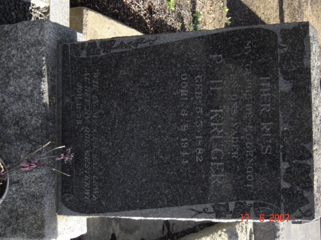 KRUGER P.H. 1882-1944
