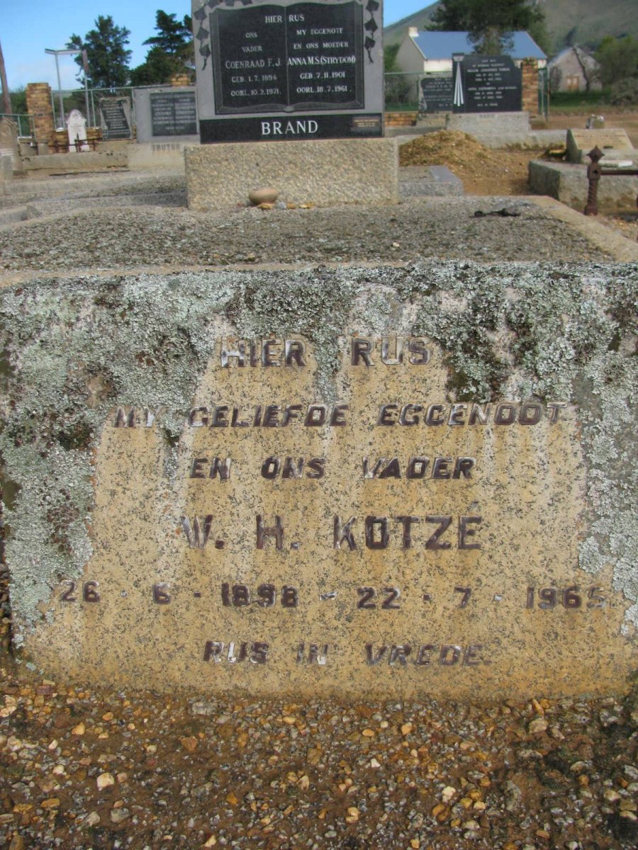 KOTZE W.H. 1898-1965