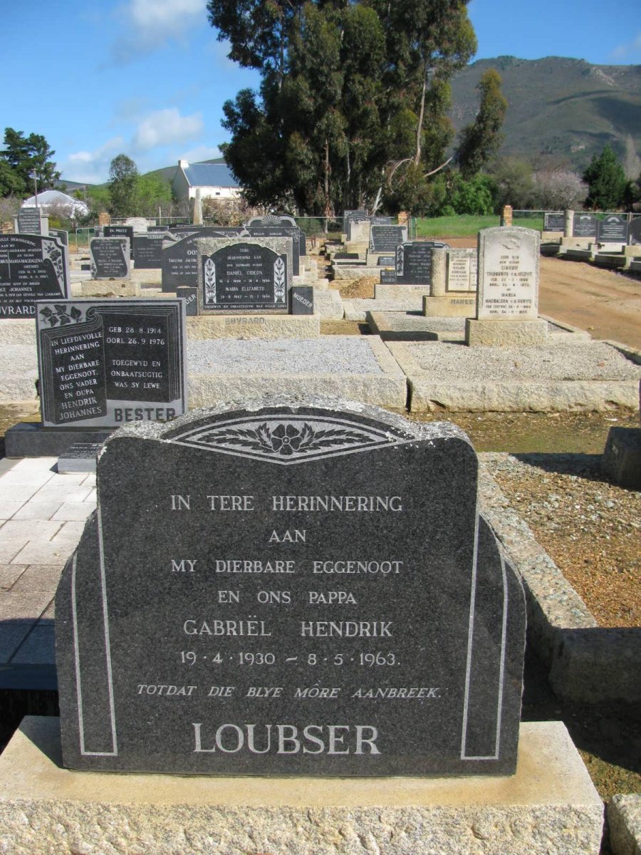 LOUBSER Gabriël Hendrik 1930-1963