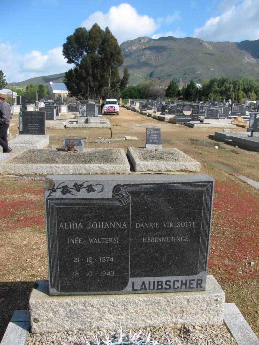 LAUBSCHER Alida Johanna nee WALTERS 1874-1943
