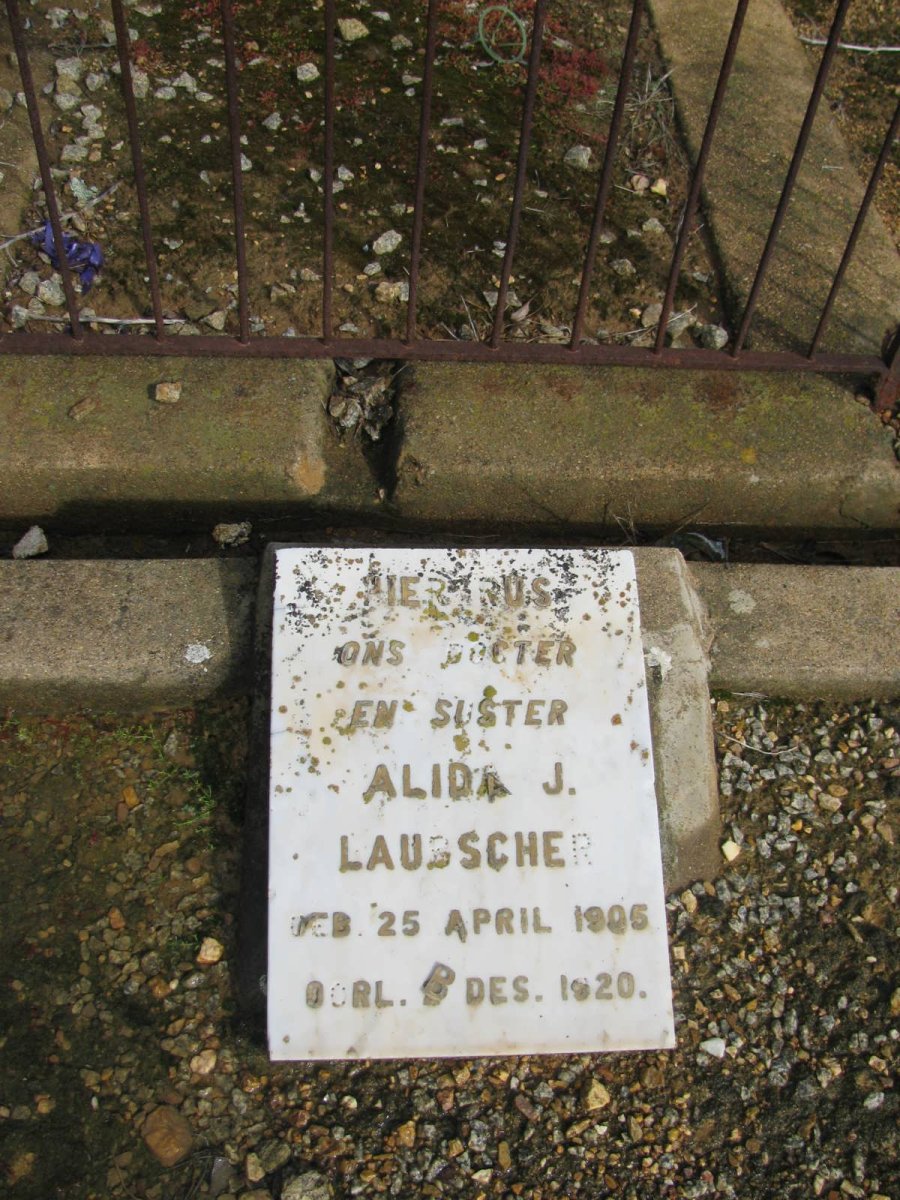 LAUBSCHER Alida J. 1905-1920