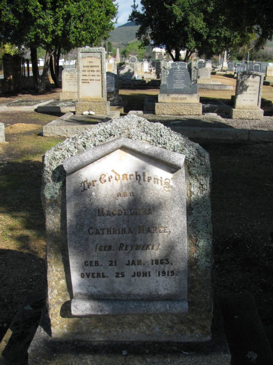 MAREE Magdalena Cathrina nee REYNEKE 1863-1919