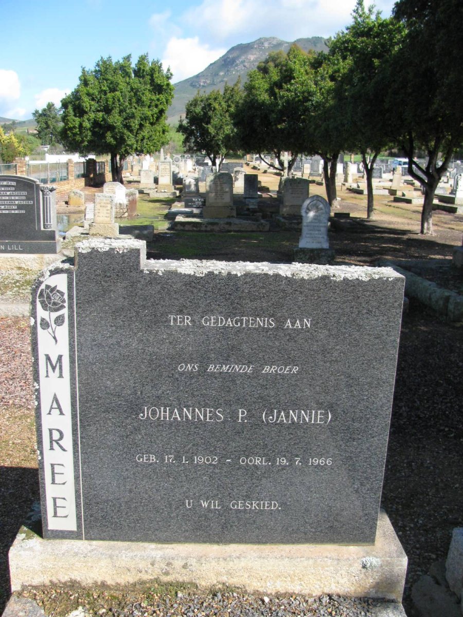 MAREE Johannes P. 1902-1966