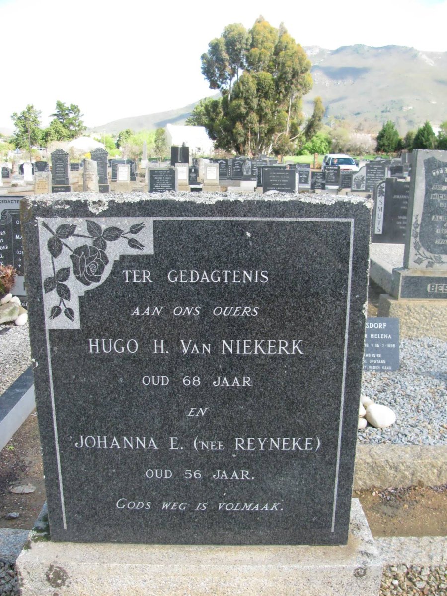 NIEKERK Hugo H., van &amp; Johanna E. REYNEKE