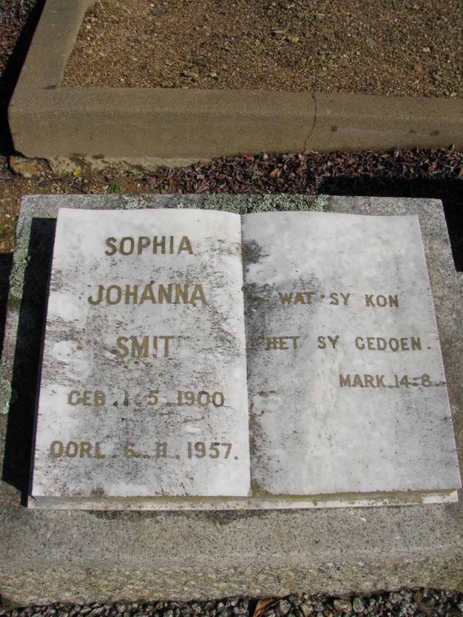 SMIT Sophia Johanna 1900-1957