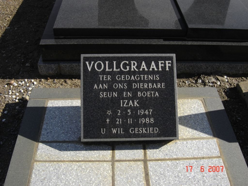 VOLLGRAAFF Izak 1947-1988