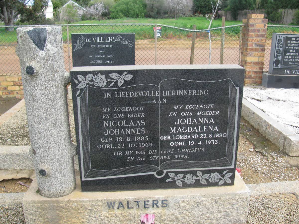 WALTERS Nicolaas Johannes 1885-1969 &amp; Johanna Magdalena LOMBARD 1890-1973