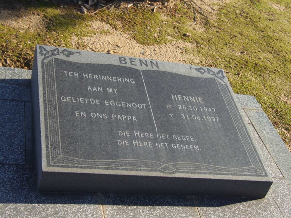 BENN Hennie 1947-1997