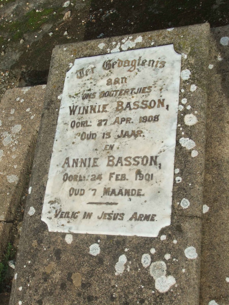BASSON Winnie -1908 :: BASSON Annie -1901
