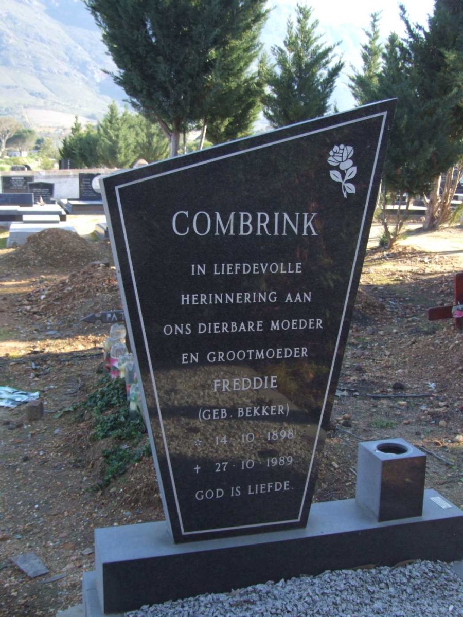 COMBRINK Freddie nee BEKKER 1898-1989