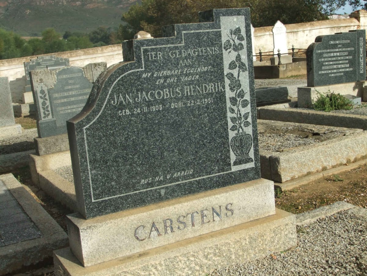 CARSTENS Jan Jacobus Hendrik 1903-1951
