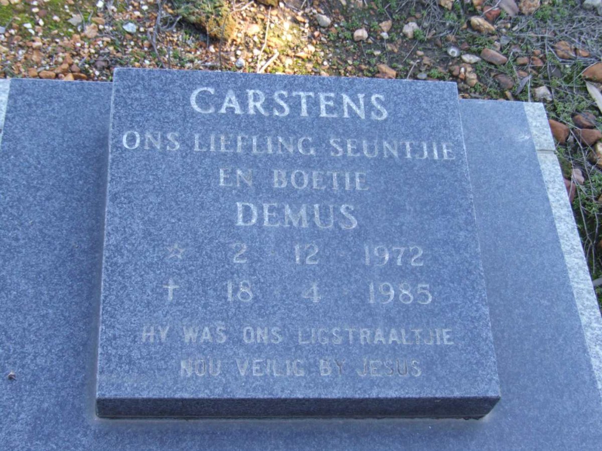 CARSTENS Demus 1972-1985