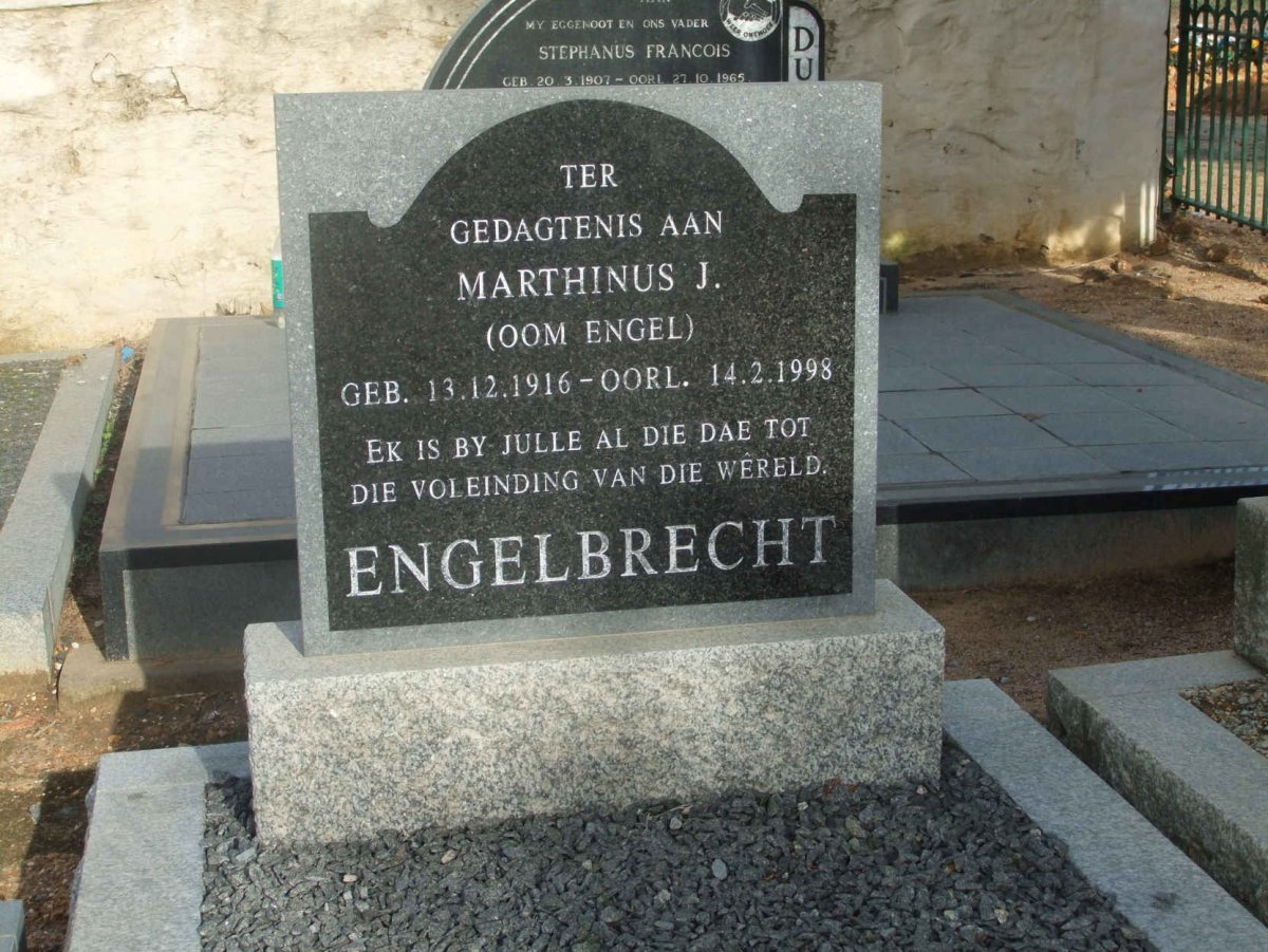 ENGELBRECHT Marthinus J. 1916-1998