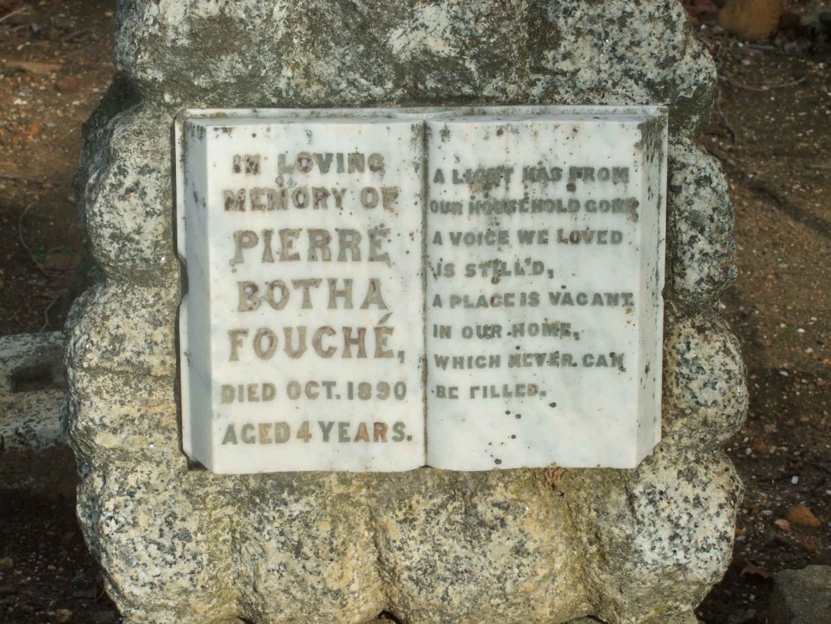 FOUCHE Pierre Botha -1890