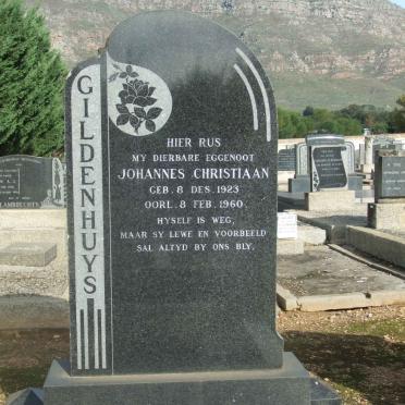 GILDENHUYS Johannes Christiaan 1923-1960