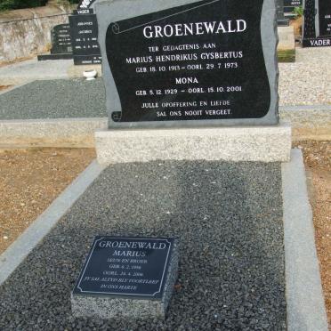 GROENEWALD Marius Hendrikus Gysbertus 1913-1973 &amp; Mona 1929-2001 :: GROENEWALD Marius 1956-2006