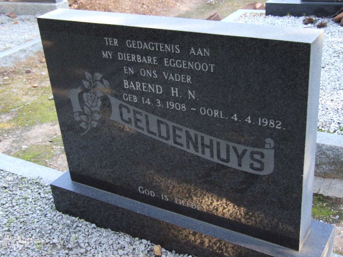 GELDENHUYS Barend H.N. 1908-1982