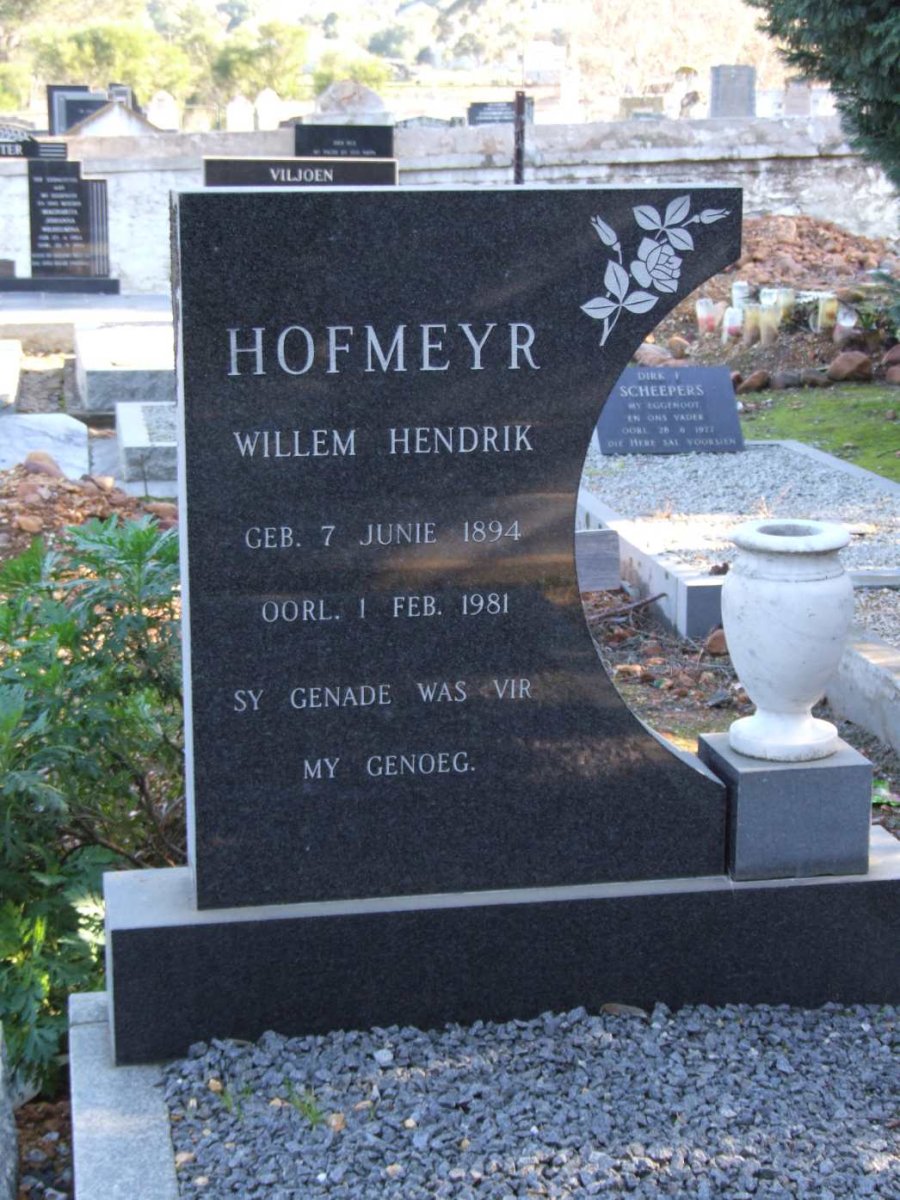HOFMEYR Willem Hendrik 1894-1981