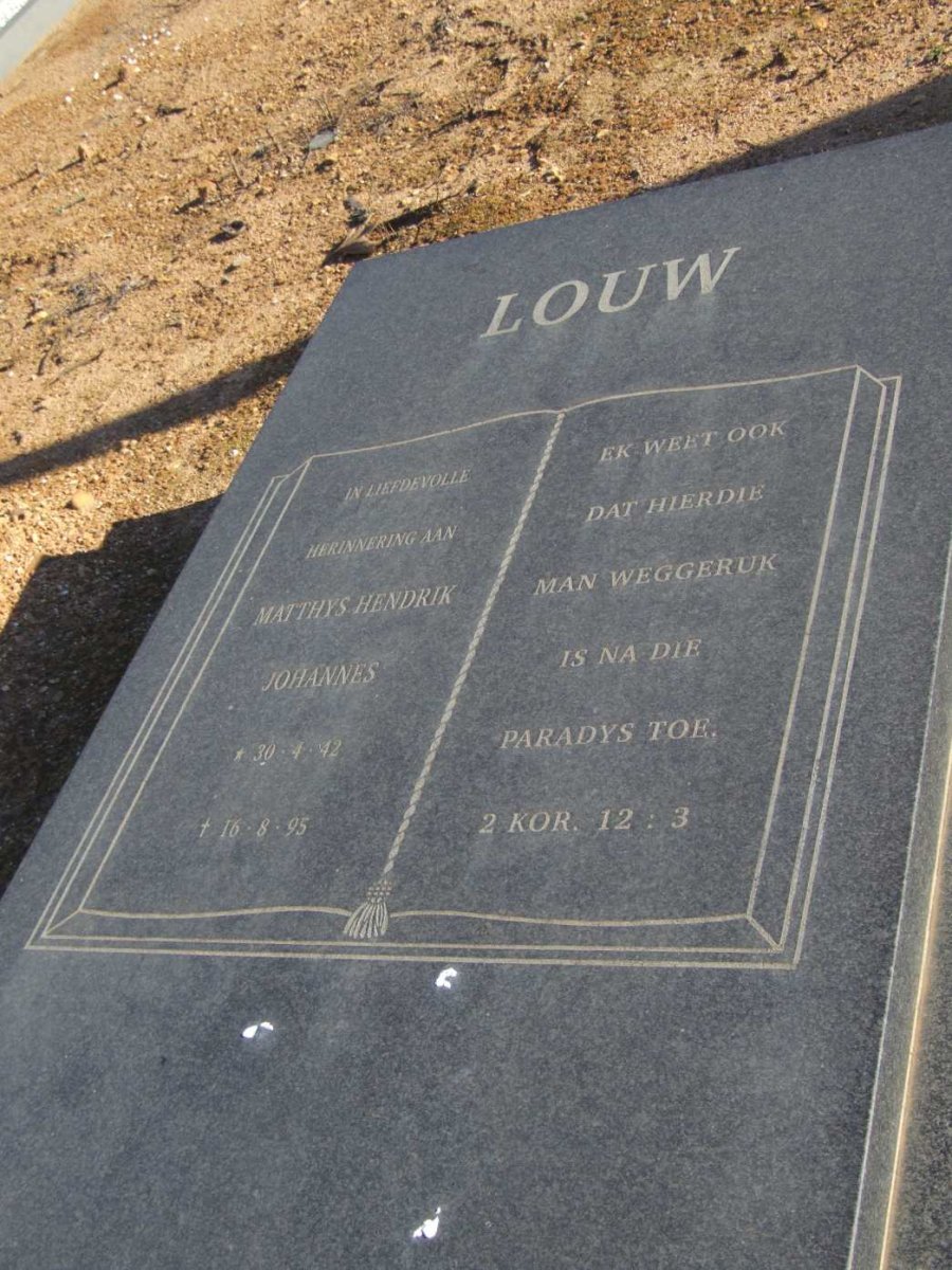 LOUW Matthys Hendrik Johannes 1942-1995