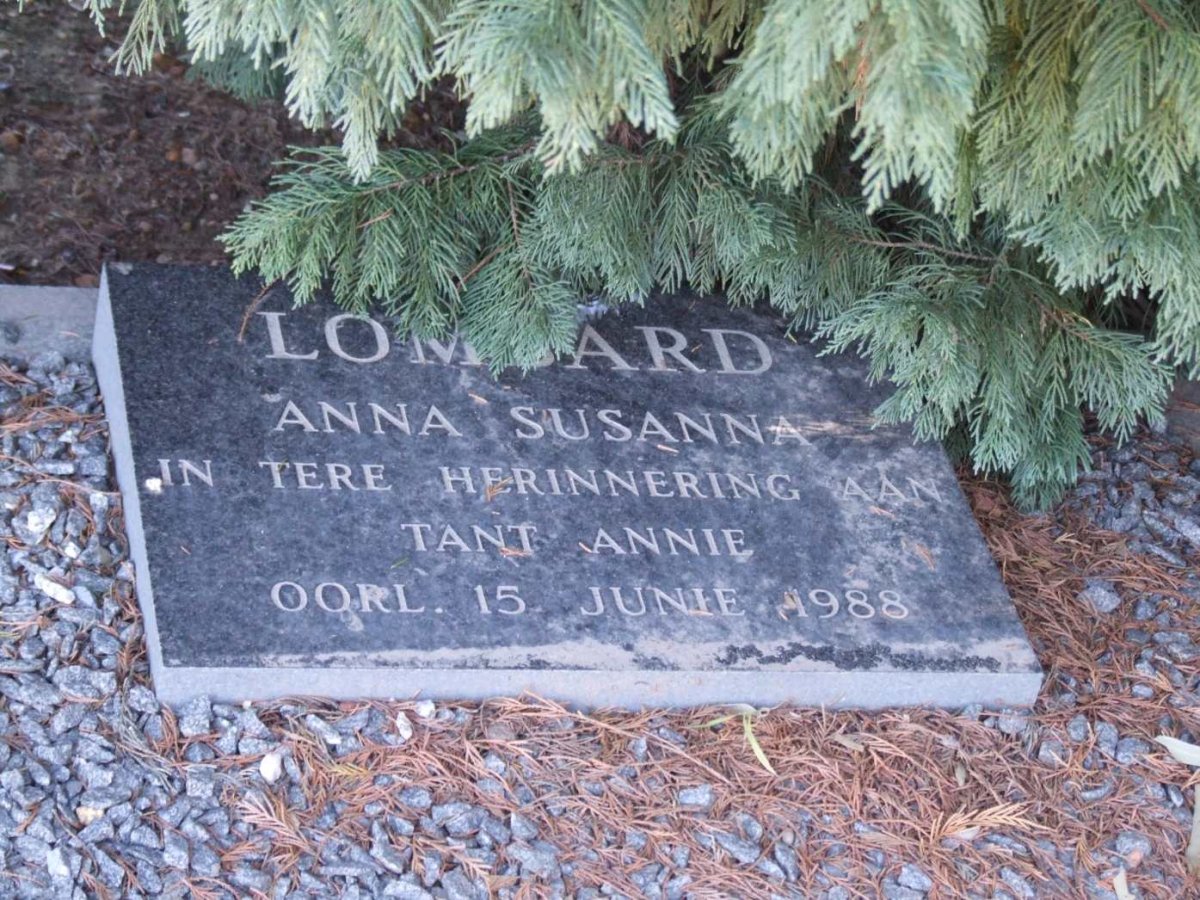 LOMBARD Anna Susanna -1988