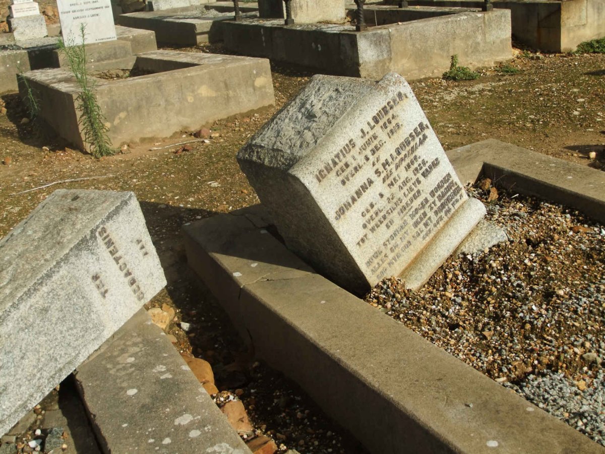 LOUBSER Ignatius J. 1864-1919 &amp; Johanna S.M. DIPPENAAR 186?-192?