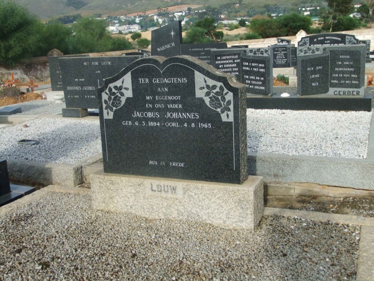 LOUW Jacobus Johannes 1894-1965