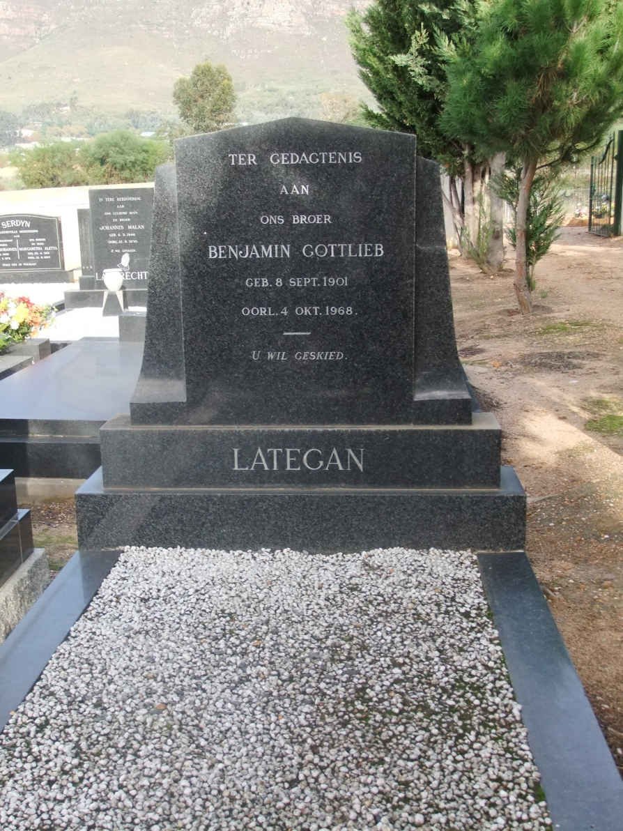 LATEGAN Benjamin Gottlieb 1901-1968
