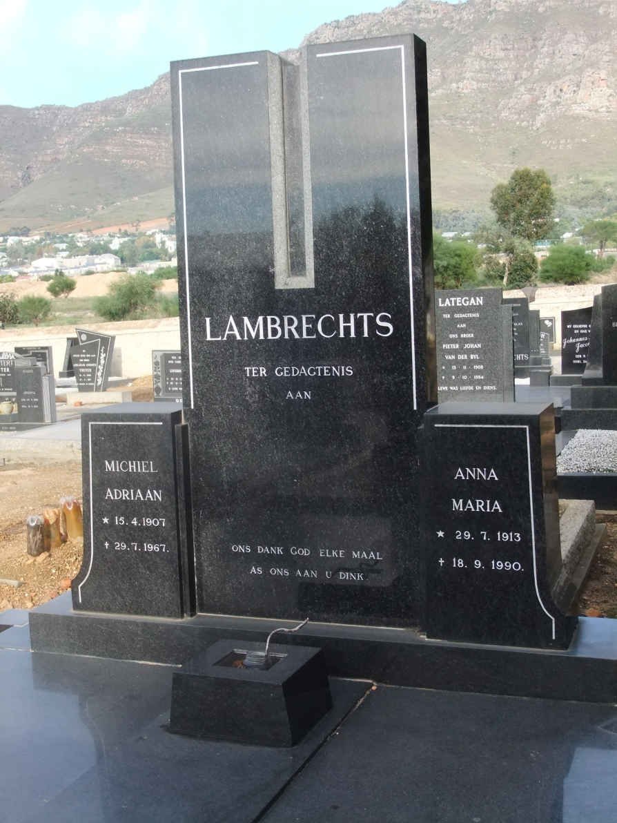 LAMBRECHTS Michiel Adriaan 1907-1967 &amp; Anna Maria 1913-1990