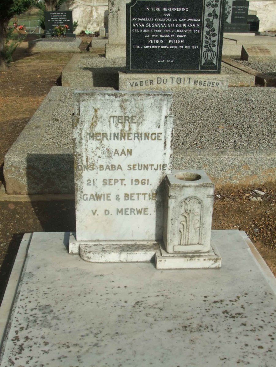 MERWE, v.d.  -1961