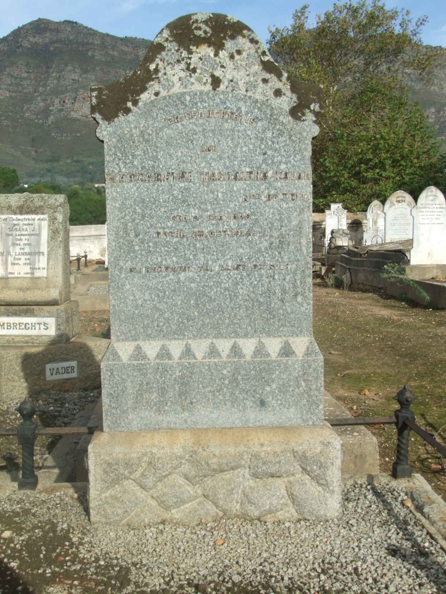 MALAN Margaretha Magdalena 1849-191?