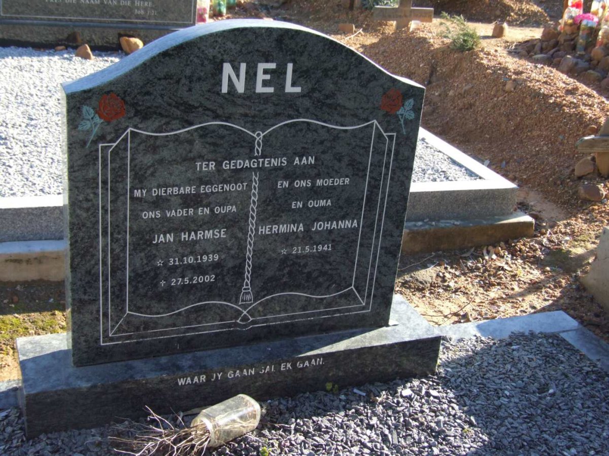 NEL Jan Harmse 1939-2002 &amp; Hermina Johanna 1941-