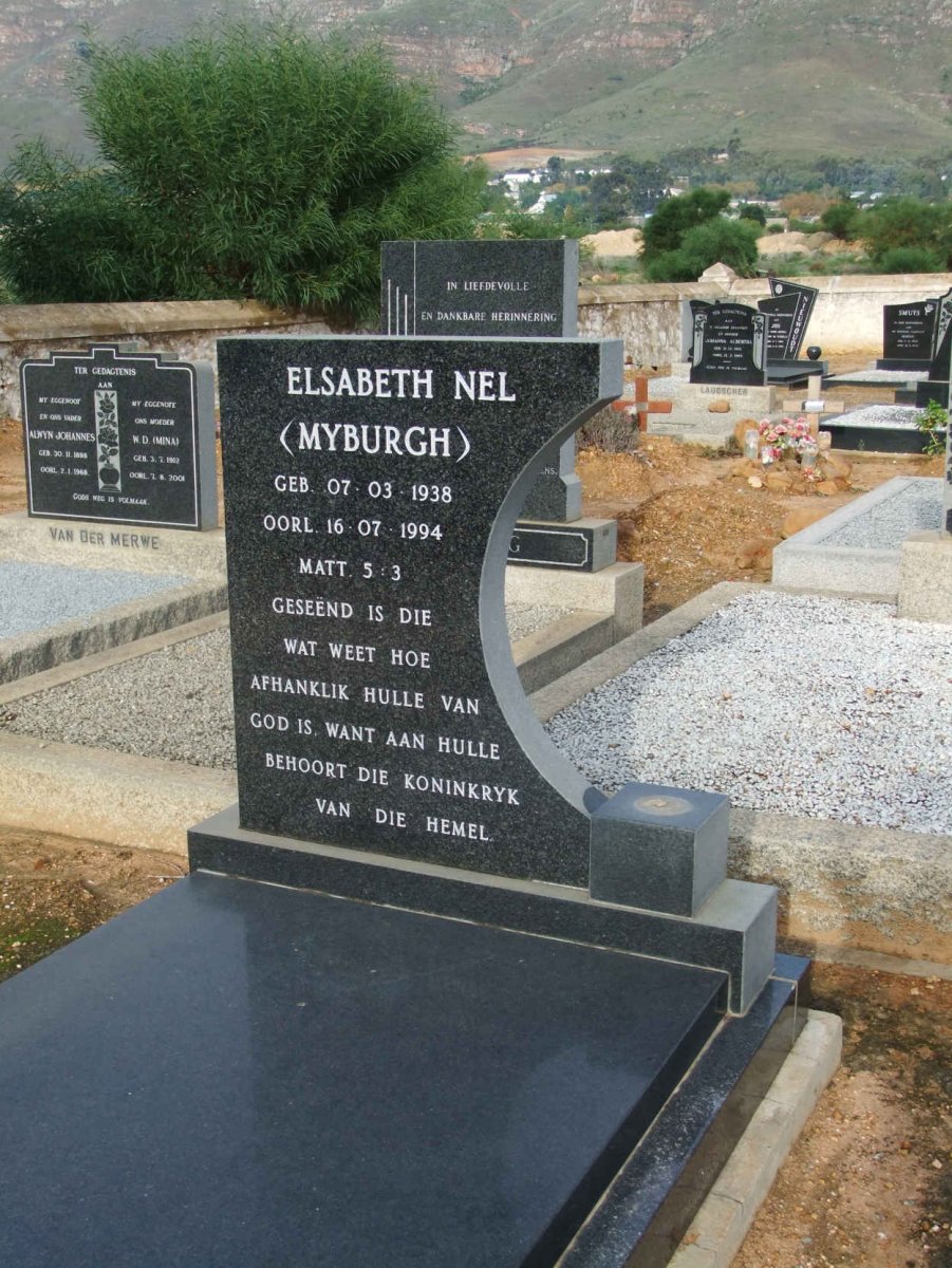 NEL Elsabeth nee MYBURGH 1938-1994