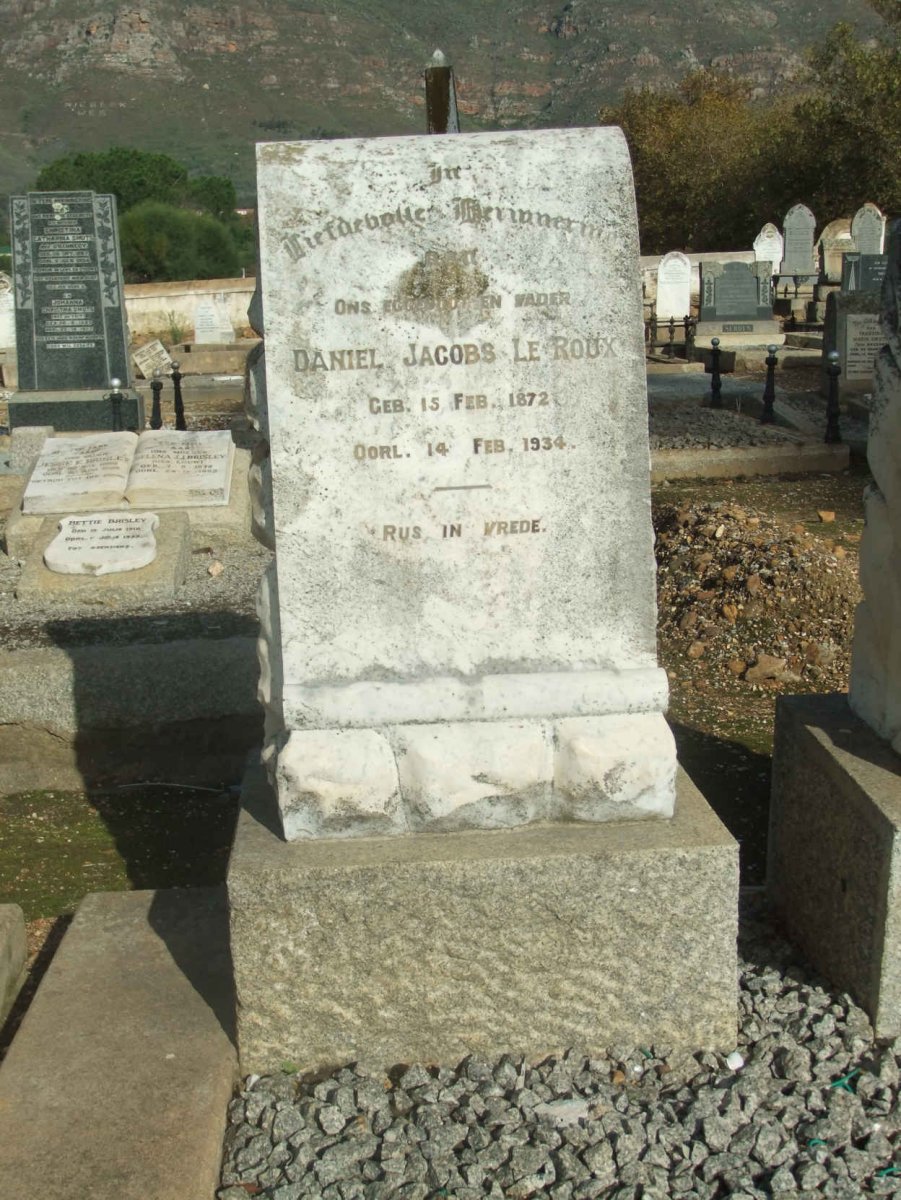 ROUX Daniel Jacobs, le 1872-1934