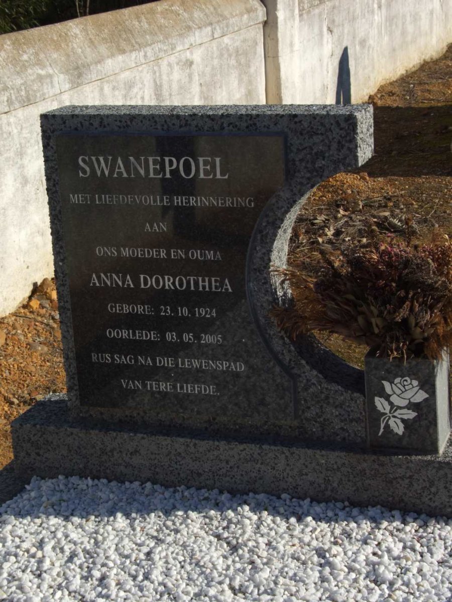 SWANEPOEL Anna Dorothea 1924-2005