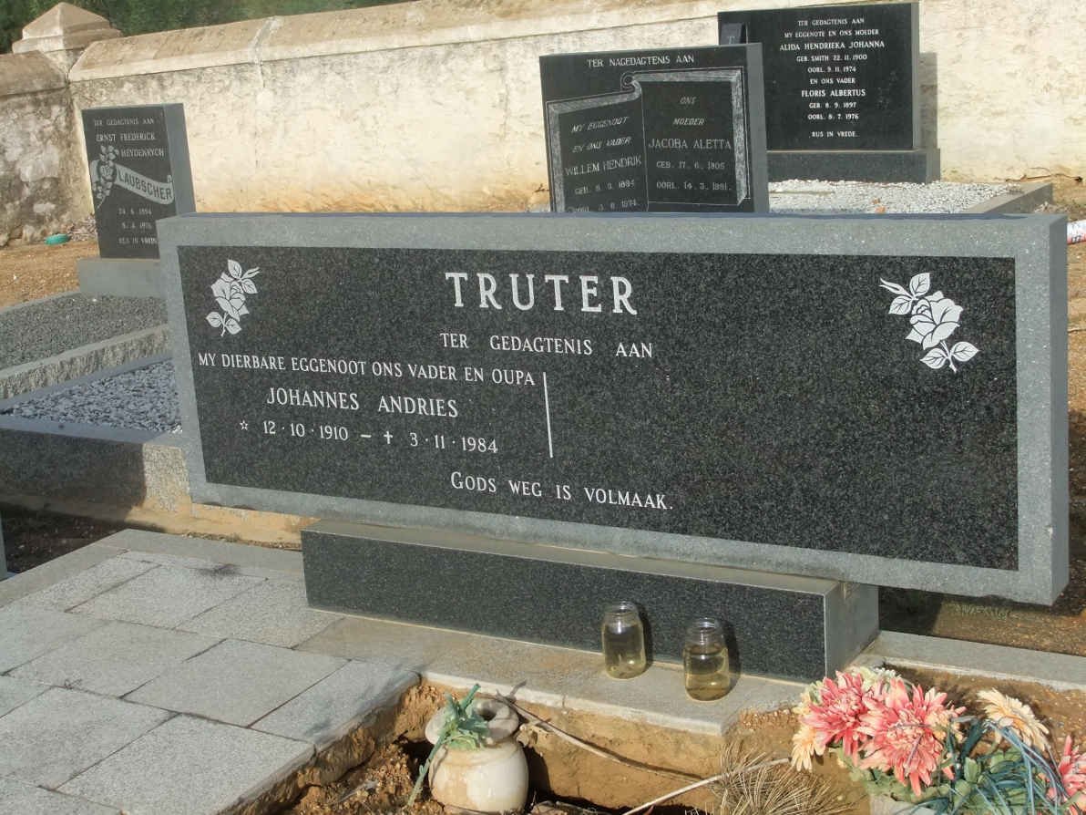 TRUTER Johannes Andries 1910-1984