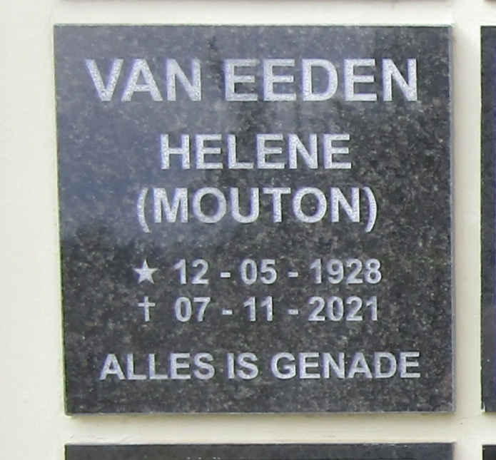 EEDEN Helene, van nee MOUTON 1928-2021